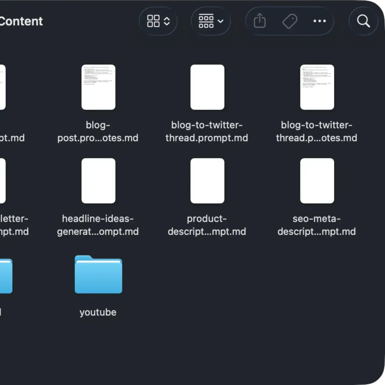 Your prompts, your files